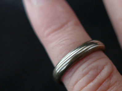 Zilveren ring met Mokume Gane