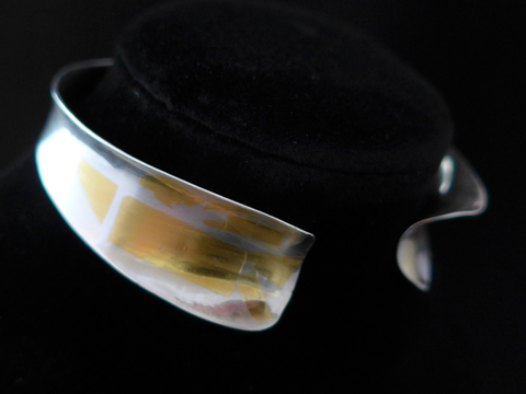 Zilveren armband met 24 karaat goud Keum boo