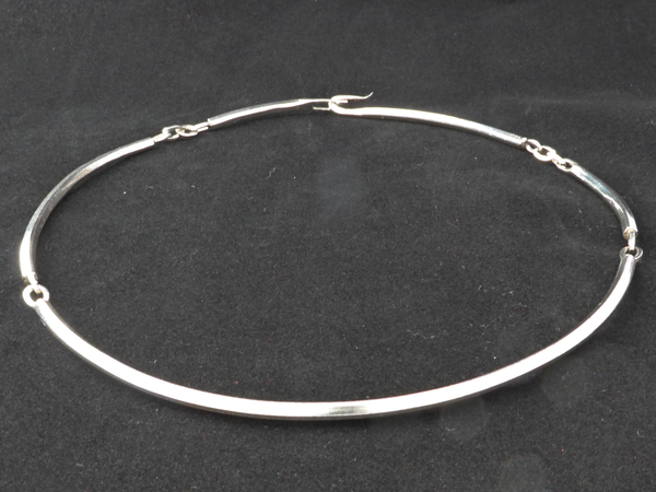 Zilveren spang/collier