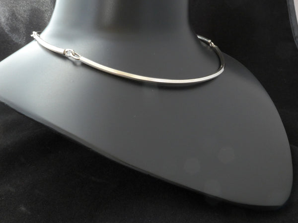 Zilveren spang/collier