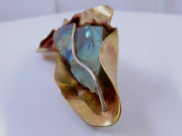 Broche met vurige Spectroliet